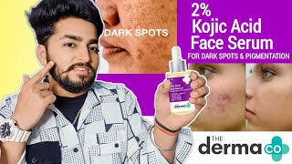 Derma Co Kojic Acid Serum Review  Derma Co Serum For Dark Spots and Pigmentation [upl. by Tonia507]