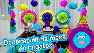 Decoración de cumpleaños  Mesa de regalos [upl. by Assilat]