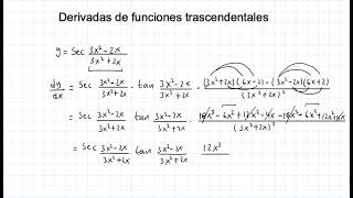 Derivadas de funciones trascendentales [upl. by Nodyl460]