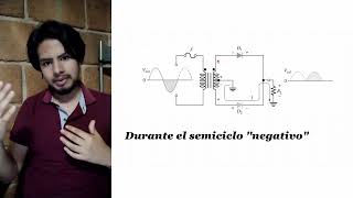 Rectificador onda completa diodos con derivación central [upl. by Connett]