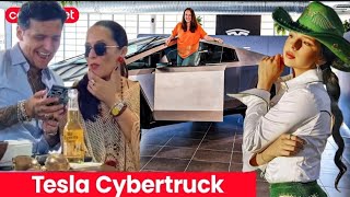 Christian Nodal Le regala una Tesla Cybertruck a la Madre de Ángela Aguilar 🤑💲 sorpresa [upl. by Birgitta]