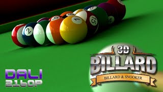 3D Pool Billiards and Snooker 8 Ball PC 4K Gameplay 2160p [upl. by Ylil]