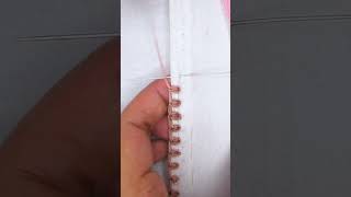 Elegant border lace hand embroidery sewing tutorial shorts trending embroidery art [upl. by Mayor]