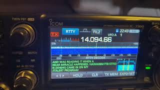 RTTY on the IC7300 [upl. by Elaweda306]