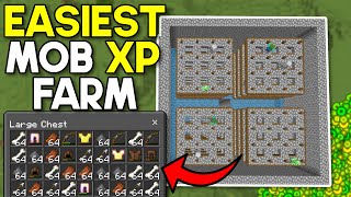 Easiest AFK Mob XP Farm Minecraft Bedrock 120 no spawnerMCPEXboxPS4Nintendo SwitchWindows10 [upl. by Milman]