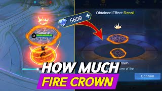 TRICK DAPATKAN EFEK RECALL FIRE CROWN amp SEAL OF ETERNAL FLOWER PAKAI PROMO DIAMOND ALLSTAR 2023 MLBB [upl. by Wollis]