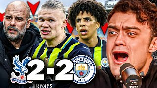 CRYSTAL PALACE 22 MAN CITY REACTION [upl. by Maag]