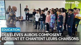 Des élèves aubois composent écrivent et chantent leurs chansons [upl. by Ebocaj257]