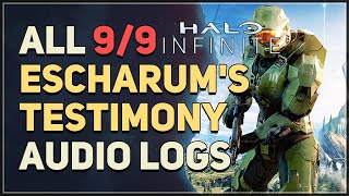 All 9 Escharums Testimony Banished Audio Logs Halo Infinite [upl. by Ayadahs703]