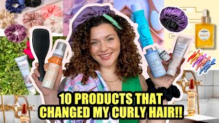 10 CURLY HAIR PRODUCTS I CANT LIVE WITHOUT these changed my hair [upl. by Ayanaj]