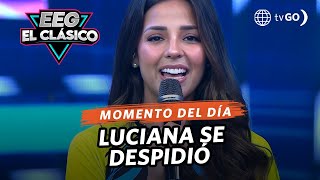 EEG El Clásico Luciana Fuster se despidió del programa HOY [upl. by Eidda]