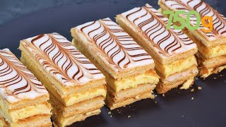 Recette du millefeuille traditionnel maison  750g [upl. by Haydon]