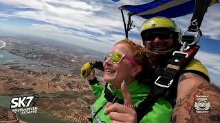 Tandem Skydive Salto de Paraquedas Algarve Flavia [upl. by Filberto]