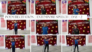 POEM RECITATION  EXTEMPORE SPEECH  DAY  2  JP PUBLIC SCHOOL  LITERARY COMPETITION school [upl. by Thorma344]