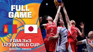 Mongolia v Japan  Women  Full Game  FIBA 3x3 U23 World Cup 2022 [upl. by Alsworth67]