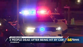 Two people killed by driver while crossing the street in Evansville [upl. by Terra]