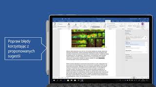Office 365  Korekta błędów z funkcją quotPisownia i gramatykaquot w Word [upl. by Ettenirt]