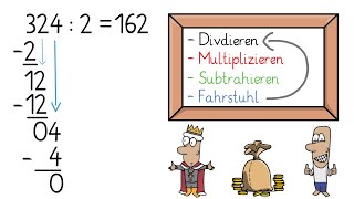 Schriftliche Division Erklärung für Kinder Grundlagen [upl. by Lemahs705]