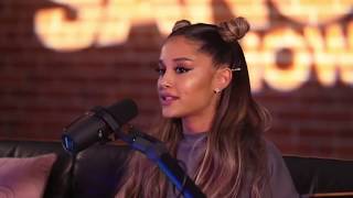 Watch Ariana Grandes Voice CHANGE midinterview [upl. by Garfinkel]