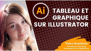 Comment créer un tableau et un graphique sur Illustrator [upl. by Rufina]