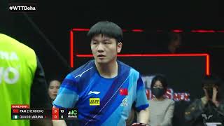 Fan Zhendong vs Quadri Aruna  MS QF  WTT Finals Men Doha 2023 [upl. by Zubkoff73]