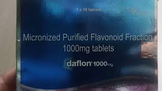 daflon 1000 tablet uses in hindi daflon 1000 price dose benefits Side effect medicine review [upl. by Layol]