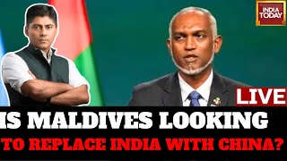 India First With Gaurav Sawant LIVE Maldives President Seeks Chinese Tourists  India Today LIVE [upl. by Iatnohs]