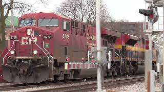 CP 8788 Leads 253 through Bensenville IL [upl. by Ladnor]