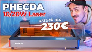 Elegoo PHECDA  Günstiger LASER mit FILTERSYSTEM Test 2024 [upl. by Htabazile695]