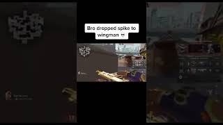 bro dropped spike to wingman valorant valorantclips [upl. by Lohman]