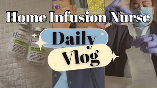 Outpatient Nurse  Nurse Day in the Life Vlog  Home Infusion [upl. by Cost]