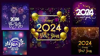 Free Happy New Year 2024 ecards  Downloadable ecards  Happy New Year cards  PNG amp JPG Formats [upl. by Avon]