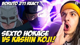 KAKASHI VS KASHIN KOJI  TRAIDOR DA KARA  React Boruto 211 [upl. by Anua]