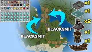 BLACKSMITH  MINECRAFT 119 SURVIVAL SEED IN HINDI BEST SEED [upl. by Lancaster]