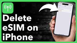 How To Delete eSIM On iPhone [upl. by Nnaylrebmik]