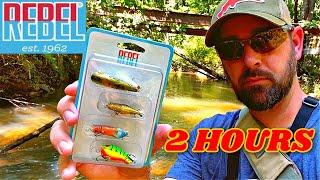 2 HOURS of Creek Fishing with Rebel Critters [upl. by Chaffin]