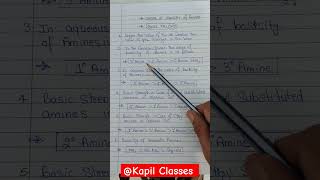 Amines Class 12 Chemistry  Order of Basicity  Best Trick 🥵Basicity trick of Amines shorts cbse [upl. by Erskine]