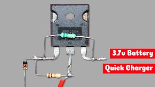 37v Liion Battery Quick Charging Circuit [upl. by Hannus]