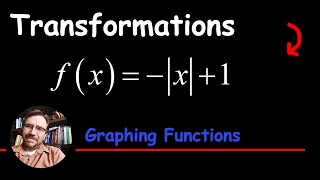 Graph an Absolute Value Function with a Reflection using Transformations fx  x1 [upl. by Munshi]