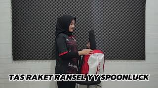 TAS RAKET RANSEL THERMO YY SPOONLUCK BADMINTON BULUTANGKIS 2024 [upl. by Dagnah335]