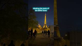 CLIMBING THE STAIRS OF THE EIFFEL TOWER 🇫🇷 PARIS FRANCE  la tour Eiffel [upl. by Eceirtal]