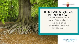 LA CRÍTICA DE LOS CONCEPTOS METAFÍSICOS EN D HUME II [upl. by Akehsal223]