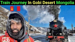 Trans Siberian Train Journey In Gobi Desert Mongolia 🇲🇳  The Indo Trekker [upl. by Ahsilak]