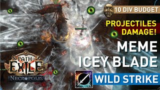 【10 Div FullUnique】MEME Icey Blade Wild Strike is prettygood Full DPS on projectiles 324 [upl. by Acquah498]