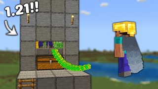 Easy 121 Mob Farm in Minecraft Bedrock MCPEXboxPSSwitchPC [upl. by Seraphim]