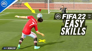 FIFA 22  TOP 10 EASY SKILL MOVES TUTORIALNEW [upl. by Nosduh]