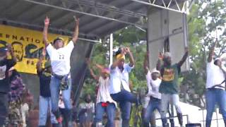 The Gumboot Dance by Dinizulu African Dancer Drummers amp Singers [upl. by Yerdua]