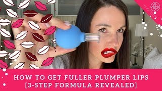 How To Get Fuller Plumper Lips 3step SECRET formula REVEALED [upl. by Armelda807]