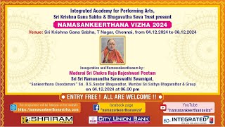 Live Inauguration of Namasankeerthanam 2024 [upl. by Ytsirt616]