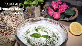 sauce a base de fromage blanc  recette facile  et rapide [upl. by Nallij]